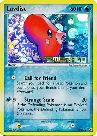 EX Emerald Luvdisc #53/106 reverse holo
